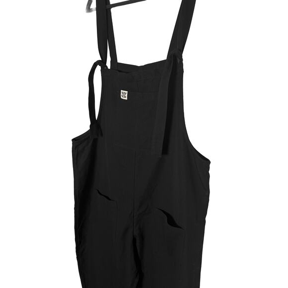 Lucy & Yak Womens Original Cotton Dungarees Overalls Black Front Bib Pockets NWT - Picture 9 of 15